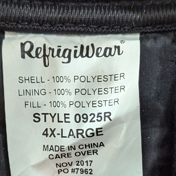 RefrigiWear Econo-Tuff® Jacket Insulated Water-repellent Quilted Lightweight 4XL - Picture 12 of 12